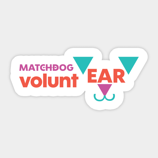 MatchDog VoluntEAR Sticker by matchdogrescue